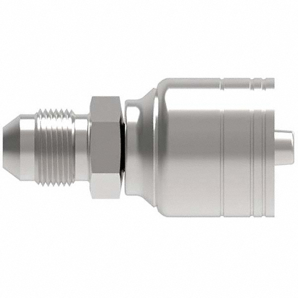 Eaton Hydraulic Hose Female Swivel Fitting: 0.75" ID, 0.75" OD, 12 mm, 1-1/16-12 - 12Z-612-BG