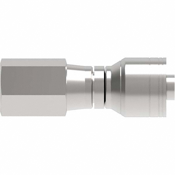 Eaton Hydraulic Hose Female Swivel Fitting: 0.75" ID, 0.75" OD, 12 mm, 1-1/16-12 - 12Z-612-BG