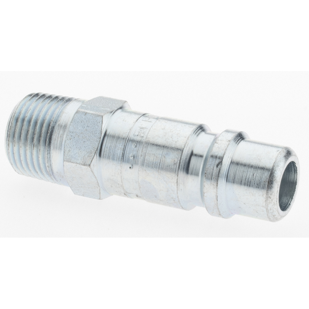 Parker Pneumatic Hose Coupling: 3/8-18, 1/2" Body Dia, Industrial Interchange - H0F-787