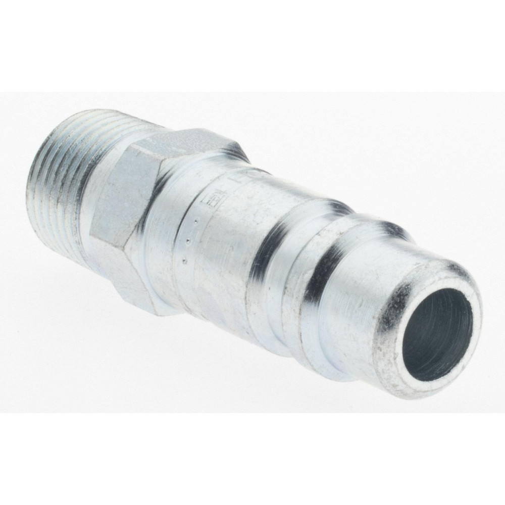 Parker Pneumatic Hose Coupling: 3/8-18, 1/2" Body Dia, Industrial Interchange - H0F-787