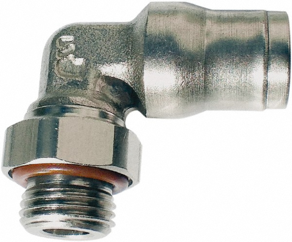 Legris Push-to-Connect Tube x Metric Thread Fitting: Elbow, M8x1 Thread, 4.00 mm OD - 3699 04 56