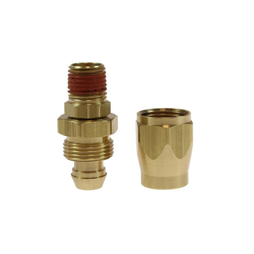 SANI-LAV 1 Piece, 1/2 NPT & 3/4 GHT MNPT x FGHT, Stainless Steel Reusable Hose Male Swivel Fitting - N11S