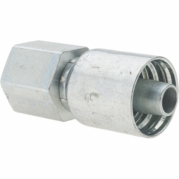 Parker Hydraulic Hose Male Straight Thread O-Ring Fitting: 0.5" ID, 8 mm, 1/2" - KP81364