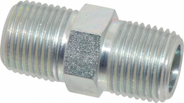 Weatherhead Industrial Pipe 90 ° Elbow Adapter: 1/4-18 Female Thread, 1/4-18 Male Thread, FNPSM x MNPT - 2047-4-4S