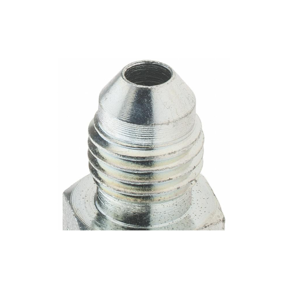 Brennan Steel Flared Tube Connector: 1/4" OD, 7/16-20 x 7/16-20 Thread, 37 deg Flared Angle - 10537