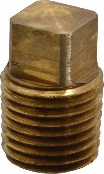 Parker Industrial Pipe Square Head Plug: 1/2" Male Thread, MNPTF - 1/2 SHP-S