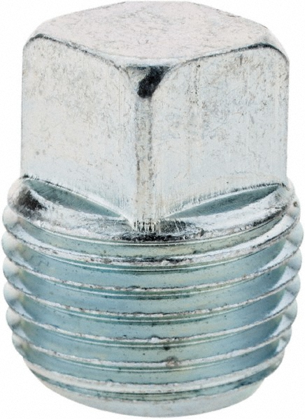 Parker Industrial Pipe Square Head Plug: 1/2" Male Thread, MNPTF - 1/2 SHP-S