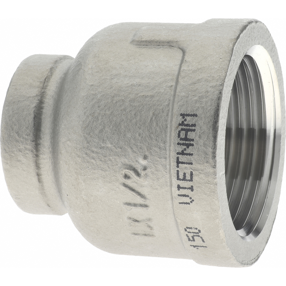 Merit Brass Pipe Reducer: 1 x 1/2", 304 Stainless Steel - K412-1608