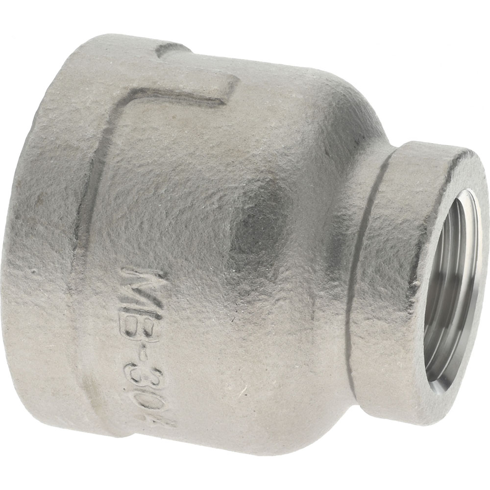 Merit Brass Pipe Reducer: 1 x 1/2", 304 Stainless Steel - K412-1608