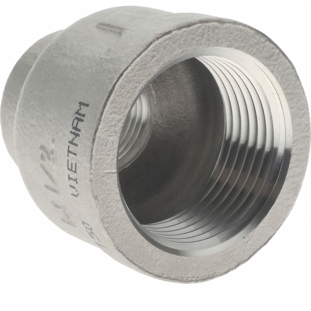 Merit Brass Pipe Reducer: 1 x 1/2", 304 Stainless Steel - K412-1608