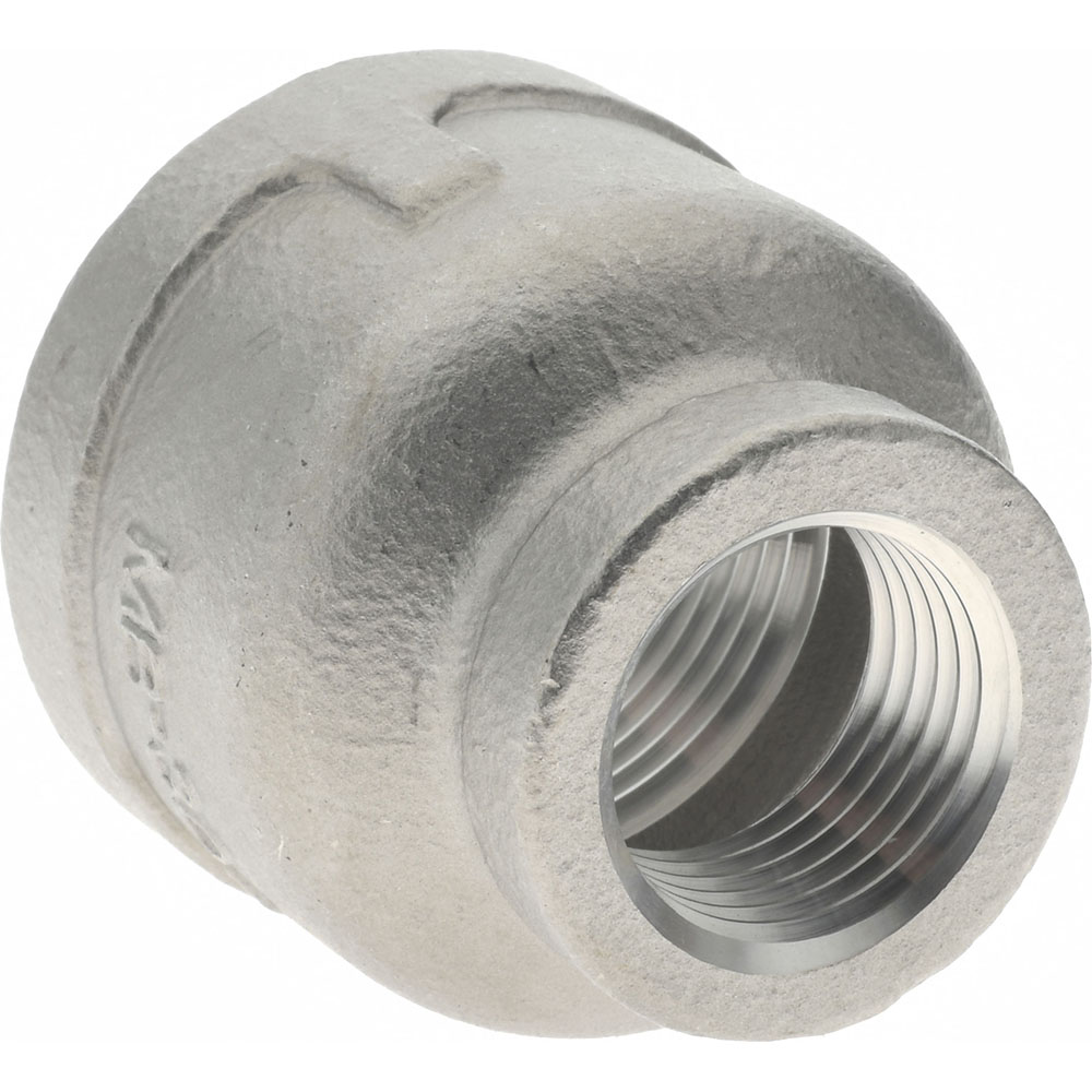 Merit Brass Pipe Reducer: 1 x 1/2", 304 Stainless Steel - K412-1608