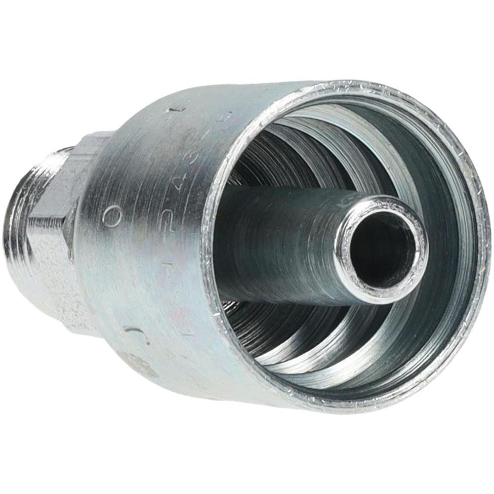Parker Hydraulic Hose Male ORFS Swivel Fitting: 0.375" ID, 6 mm, 3/8" - KP46760