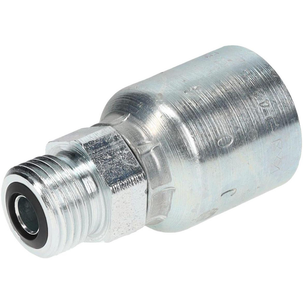 Parker Hydraulic Hose Male ORFS Swivel Fitting: 0.375" ID, 6 mm, 3/8" - KP46760