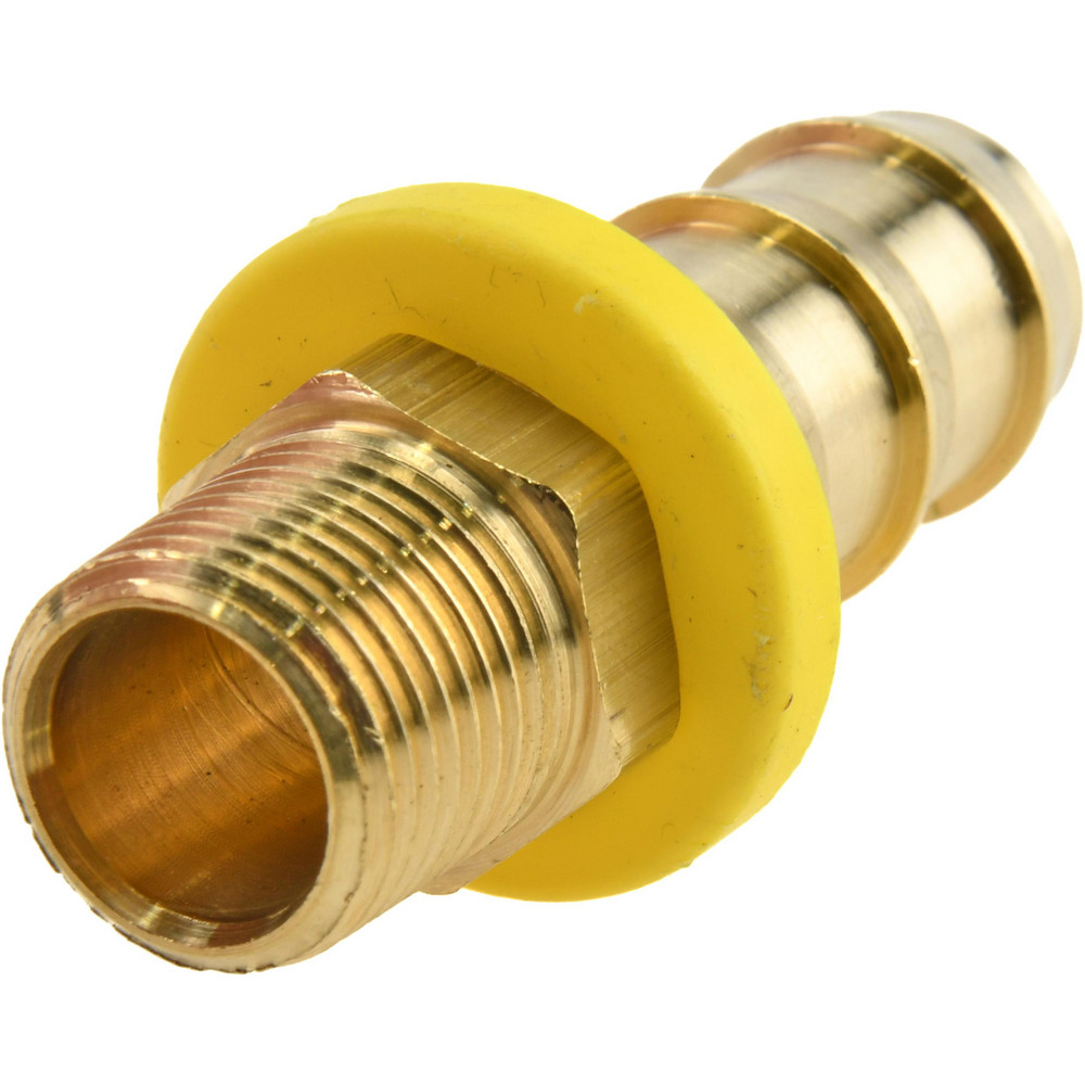 Dixon Valve & Coupling Barbed Push-On Hose Male Connector: 3/8" NPTF, Brass, 5/8" Barb - 2721006C