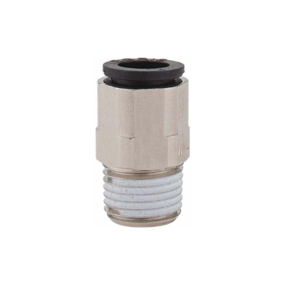 Legris Push-to-Connect Tube x MNPT Fitting: Connector, NPT, 1/4" OD - 3175 56 11