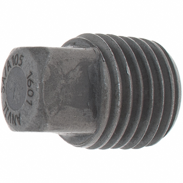Anvil Black Pipe Fittings: Tee, 1/4", Threaded, Forged Carbon Steel - 0361119209
