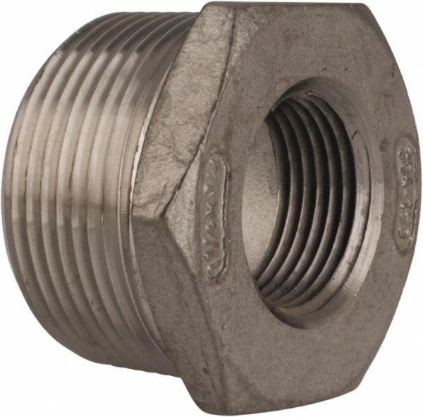 Merit Brass Pipe Bushing: 1-1/4 x 3/4", 304 Stainless Steel - K414-2012