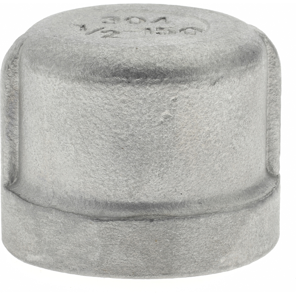 Merit Brass Pipe End Cap: 3/4", 304 Stainless Steel - K416-12