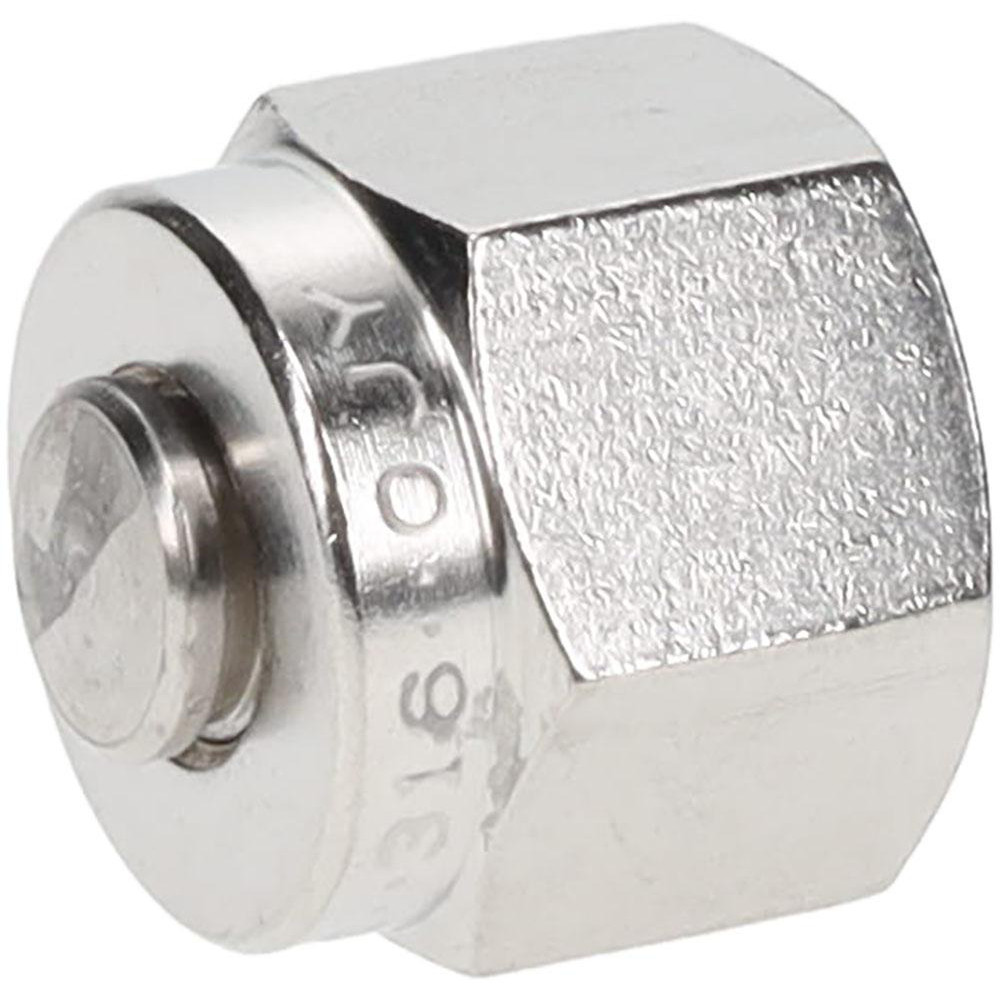 Parker Compression Tube Plug: 7/16-20, 1/4" Tube OD, Compression - 4BLP4-316