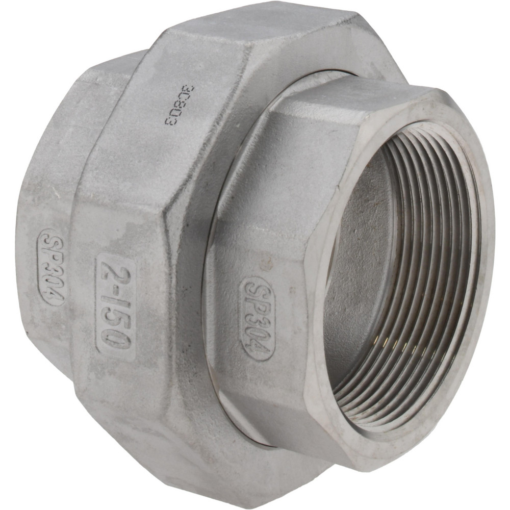 Value Collection Pipe Union: 1/2", 304 Stainless Steel - 4CU-CFF1/2