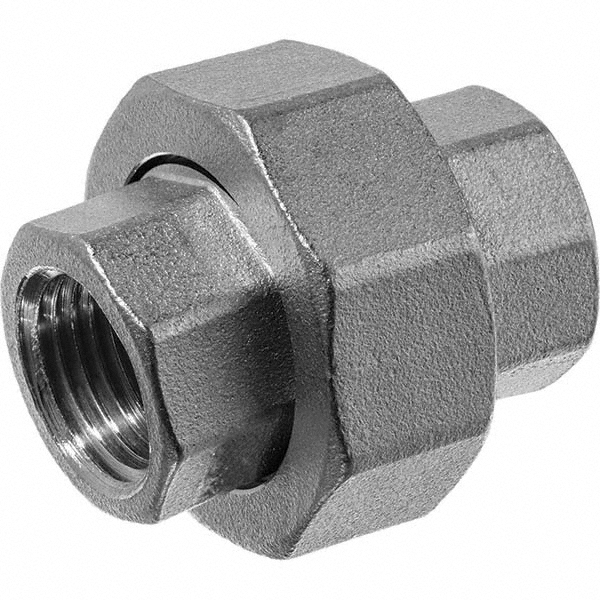 Value Collection Pipe Union: 1/2", 304 Stainless Steel - 4CU-CFF1/2