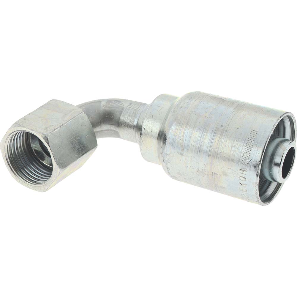 Parker Hydraulic Hose Short Drop Female JIC Swivel 90 ° Elbow: 1.25" ID, 20 mm, 1-5/8-12 - 13943-20-20