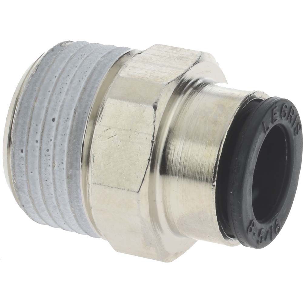 Legris Push-to-Connect Push-to-Connect Fitting: Connector, BSPP, 8.00 mm OD - 3101 08 17