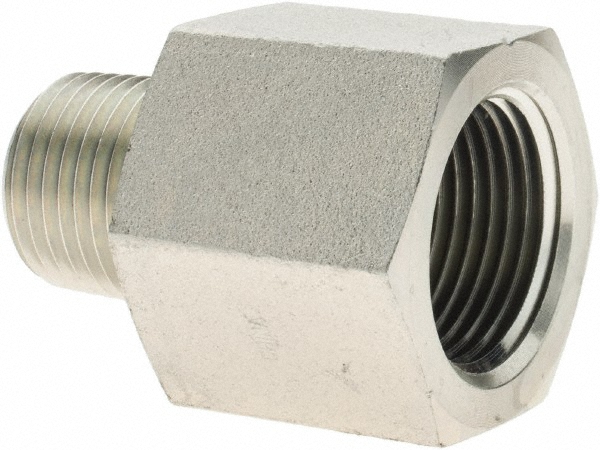 Dixon Valve & Coupling Industrial Pipe Adapter: 3/4" Female Thread, 1/2" Male Thread, MNPTF x FNPTF - 3751208C