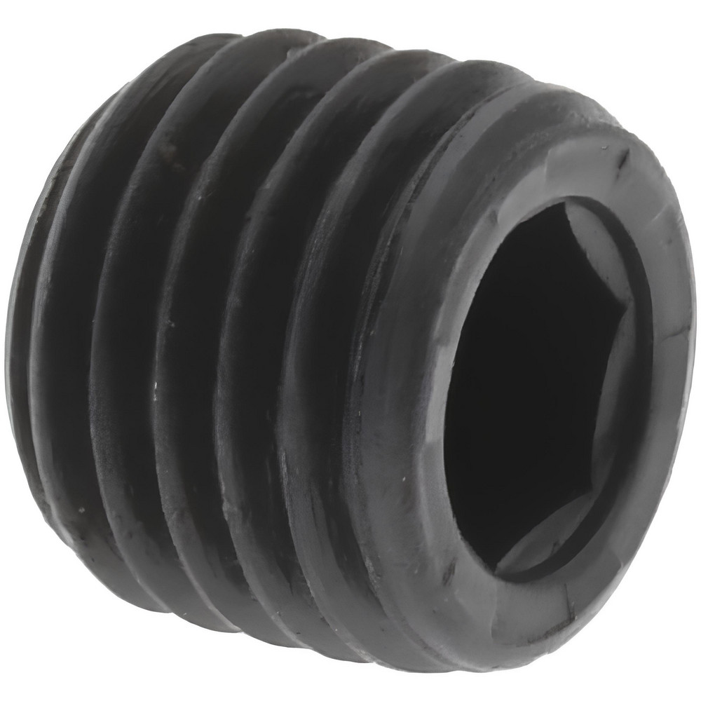 ANDERSON METALS Industrial Pipe Square Head Plug: 1/8-27 Male Thread, MNPT - 756114-02