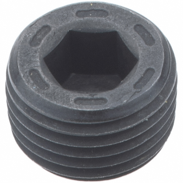 ANDERSON METALS Industrial Pipe Square Head Plug: 1/8-27 Male Thread, MNPT - 756114-02