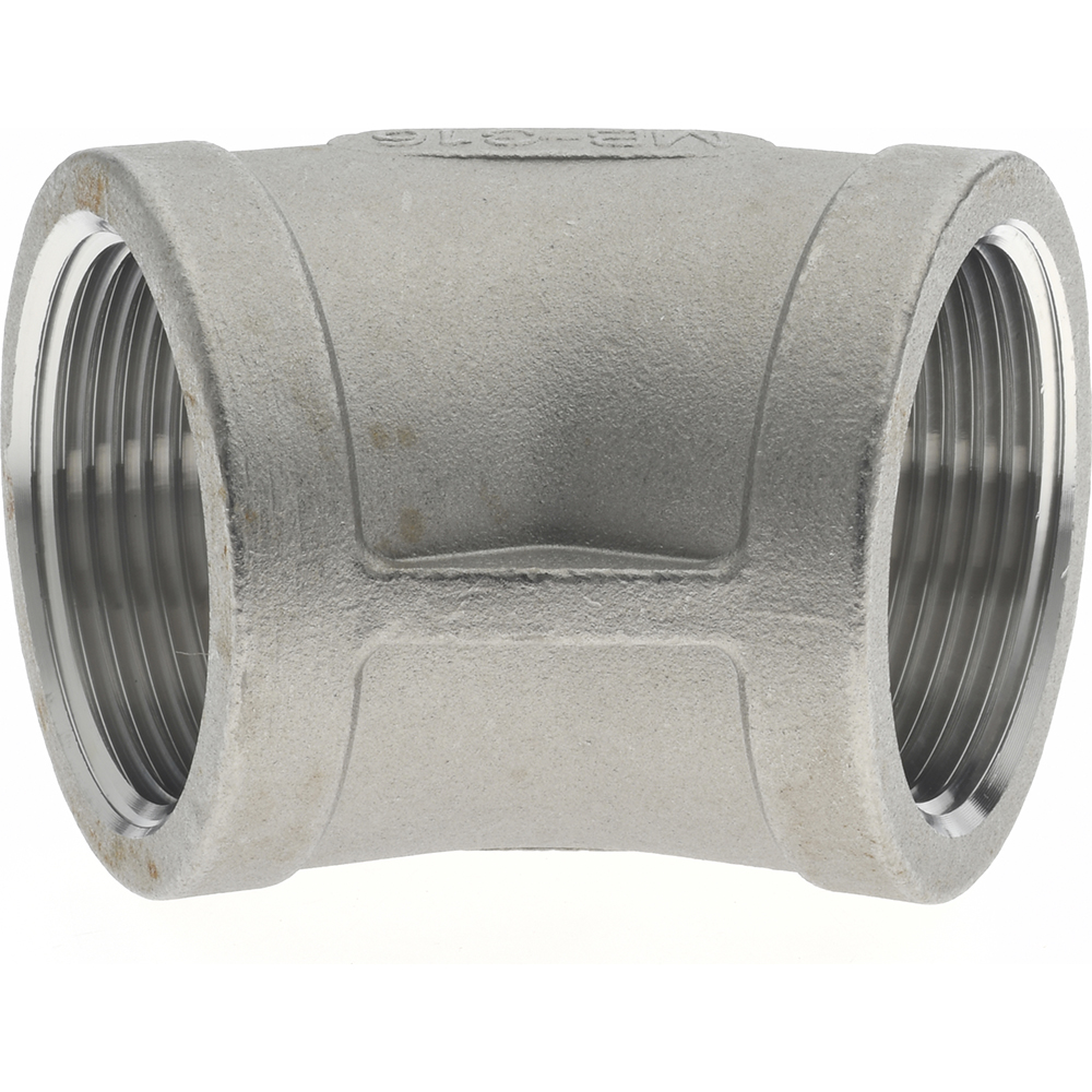 Merit Brass Pipe 45 deg Elbow: 1-1/4", 316 Stainless Steel - K602-20