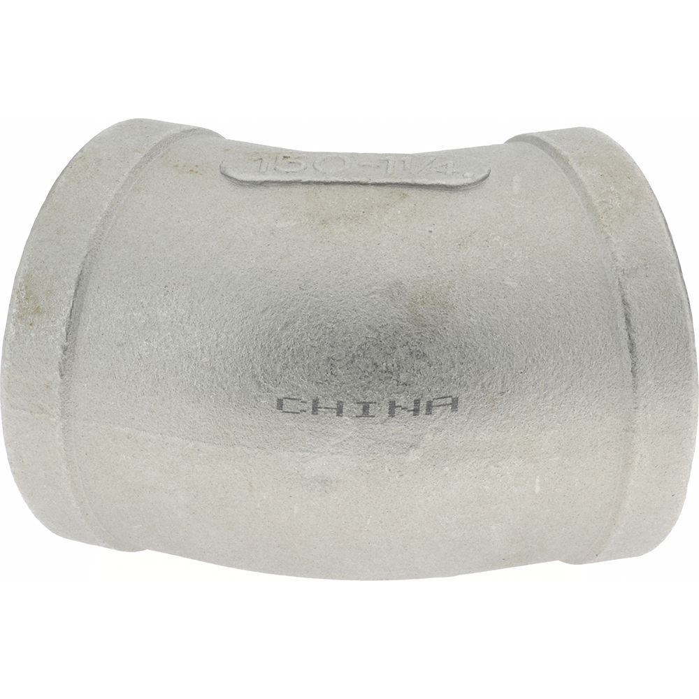 Merit Brass Pipe 45 deg Elbow: 1-1/4", 316 Stainless Steel - K602-20