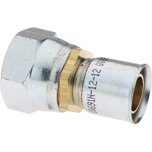 Parker Hydraulic Hose Straight Female JIC 37 ° Swivel Fitting: 0.625" ID, 10 mm, 1-1/16-12 - PX-00031