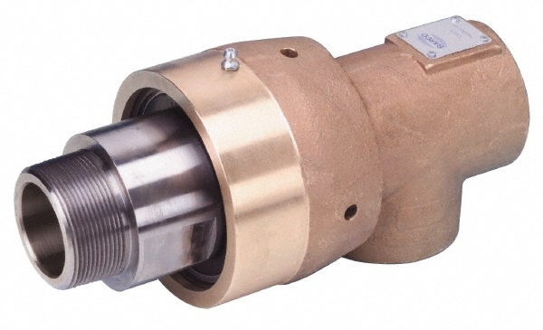 Duff-Norton 3/4 Right Hand Rotor Thread, 3/4" NPT Port, 5-1/2" Body Length, Single Flow, General Purpose, Rotary Union - 730332C