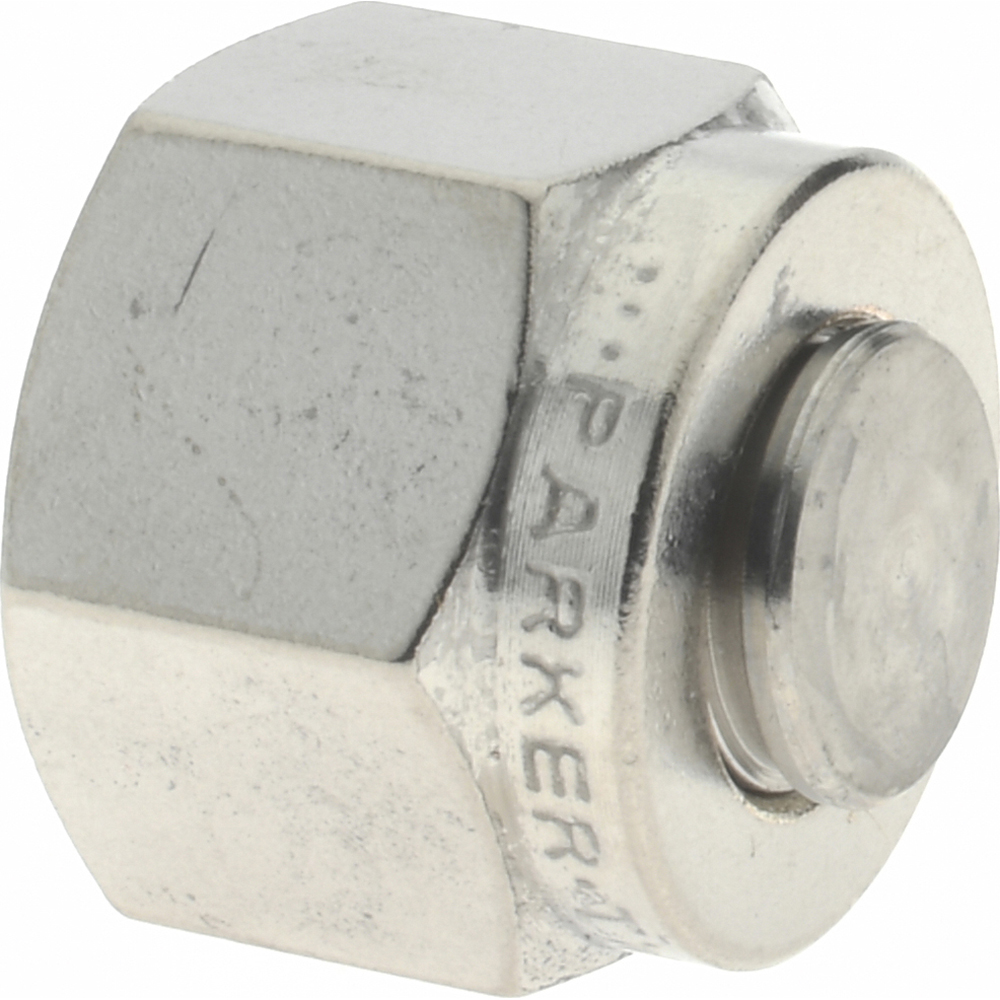 Parker Compression Tube Plug: 9/16-20, 3/8" Tube OD, Compression - 6BLP6-316