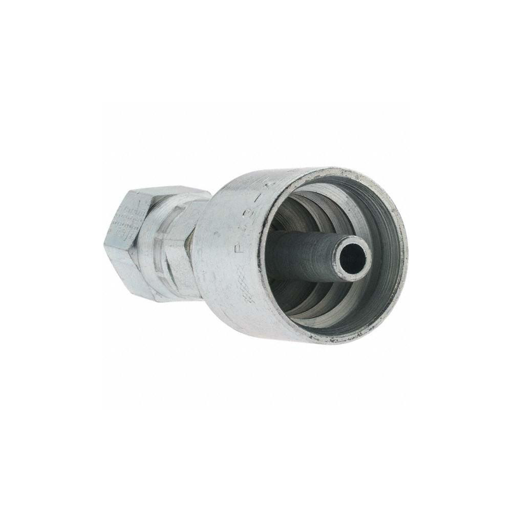 Parker Hydraulic Hose Straight Female JIC 37 ° Swivel Fitting: 0.25" ID, 4 mm, 1/2-20 - KP81301