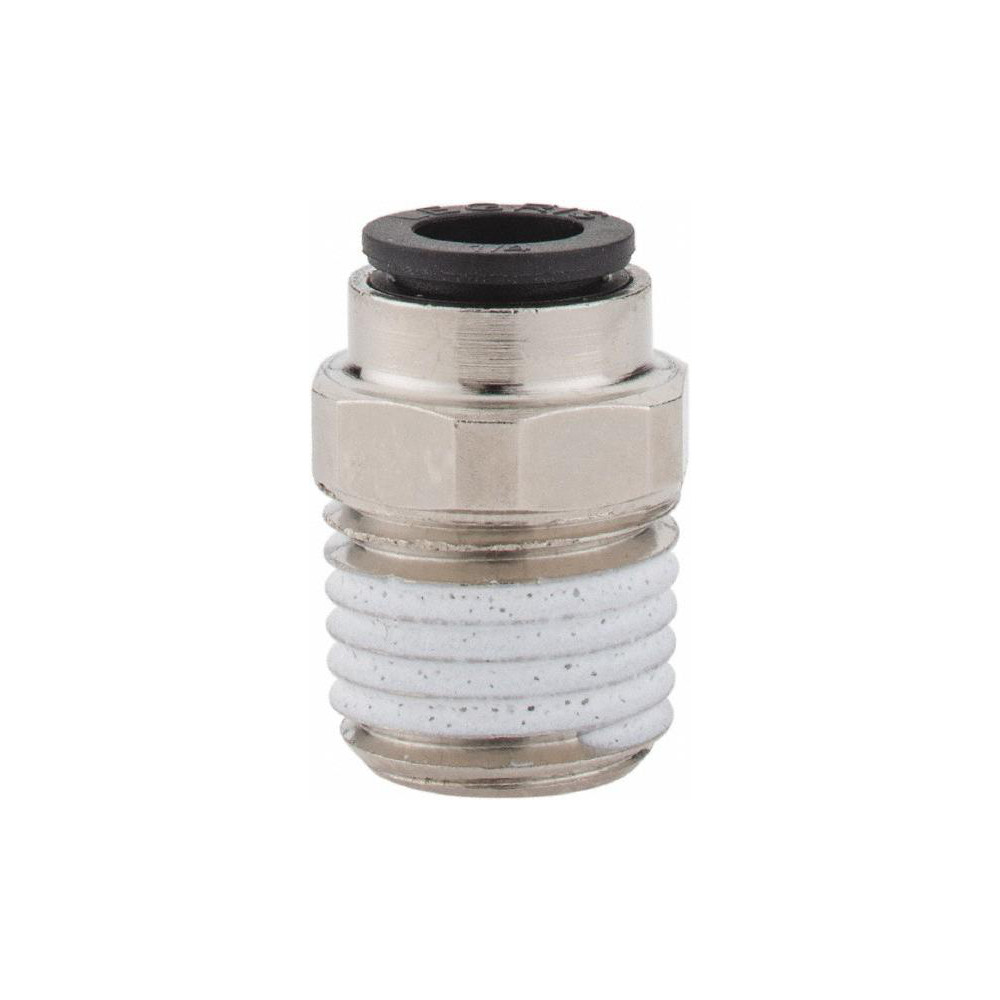 Legris Push-to-Connect Tube x MNPT Fitting: Connector, NPT, 1/4" OD - 3175 56 14