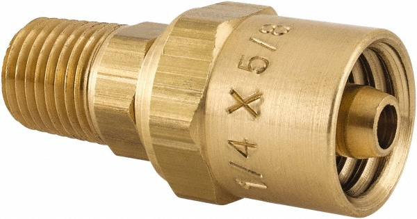 Dixon Valve & Coupling 1/4 NPTF, Reusable Hose Male Stem - 1820604S