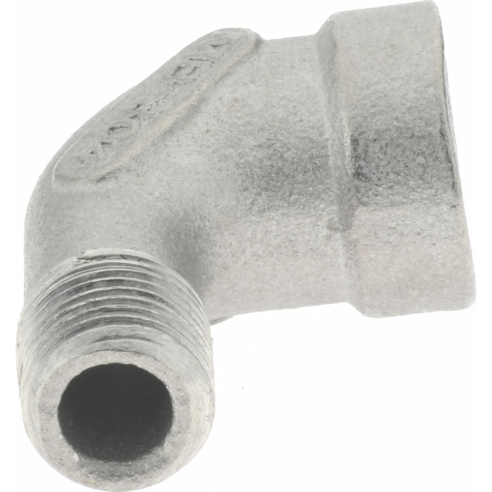 Merit Brass Pipe 90 deg Street Elbow: 1/8", 304 Stainless Steel - K403-02