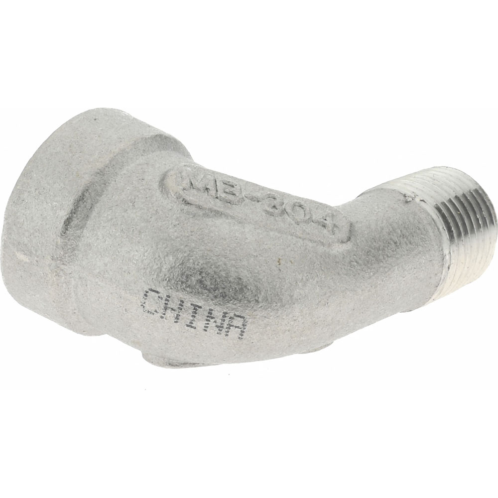Merit Brass Pipe 90 deg Street Elbow: 1/8", 304 Stainless Steel - K403-02