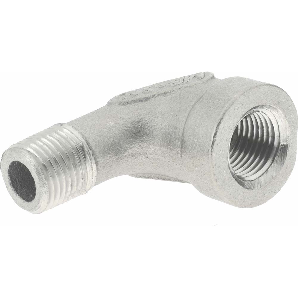Merit Brass Pipe 90 deg Street Elbow: 1/8", 304 Stainless Steel - K403-02