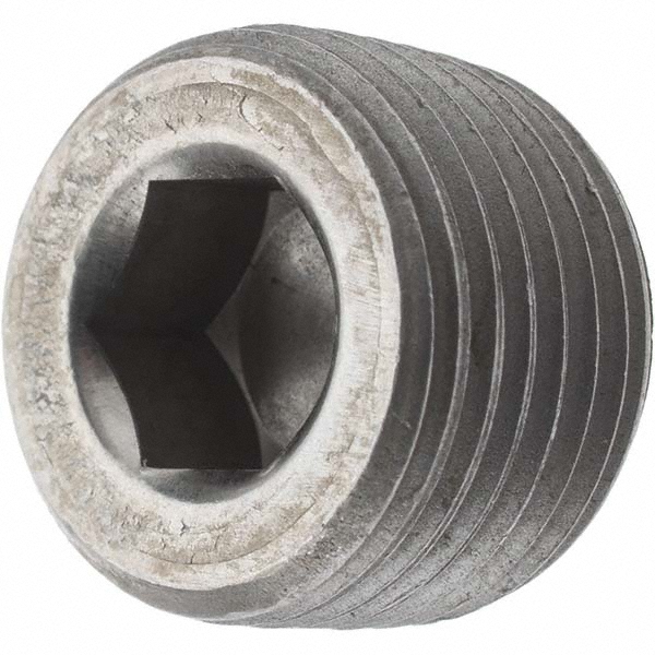 Parker Industrial Pipe Hollow Hex Plug: 3/8" Male Thread, MNPTF - 219P-6