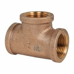 USA Industrials Brass Pipe Reducing Hex Coupling: 3/8 x 1/4" Fitting, Threaded, FNPT x FNPT - ZUSA-PF-4923