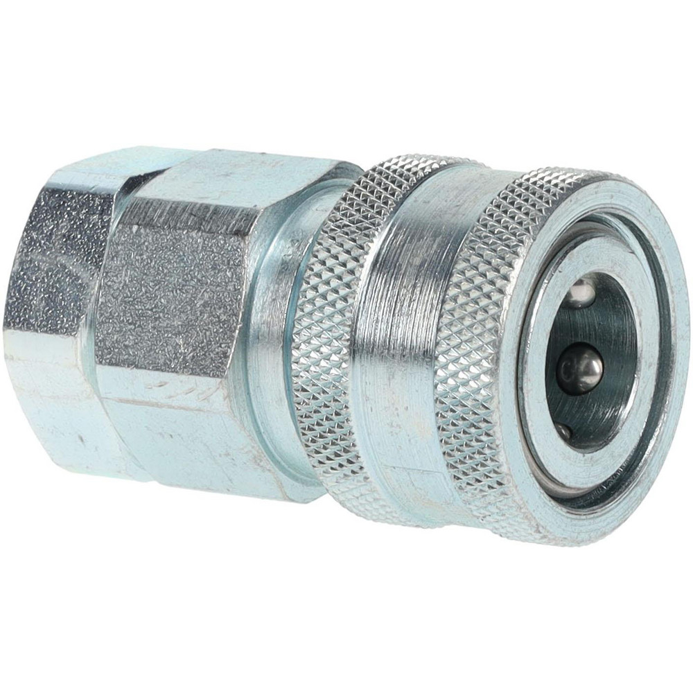 Parker Hydraulic Hose Female Pipe Rigid Fitting: 1/4", 5,000 psi - H2-63