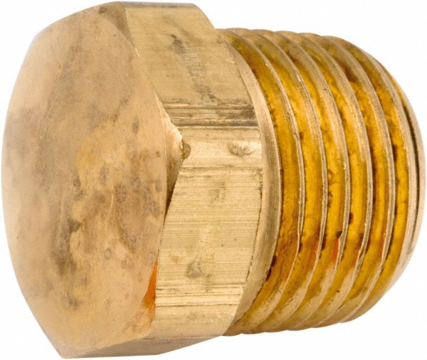 ANDERSON METALS Industrial Pipe Hollow Hex Plug: 1/4-18 Male Thread, MNPT - 756115-04