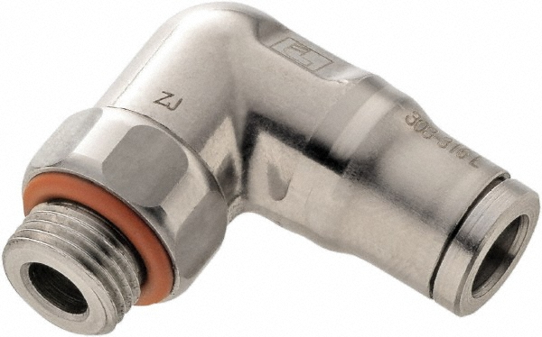 Legris Push-to-Connect Tube x Male x Tube x Male BSPP Fitting: Elbow, BSPP, 6.00 mm OD - 3879 06 10
