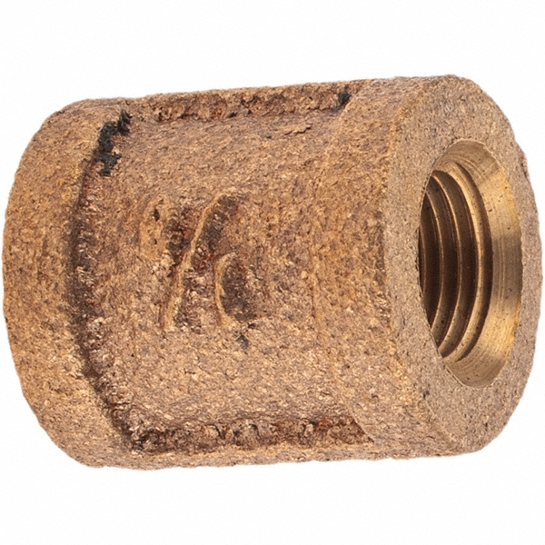 Merit Brass Brass Pipe 45 ° Elbow: 1/8" Fitting, Threaded, FNPT x FNPT, Class 125 - X102-02