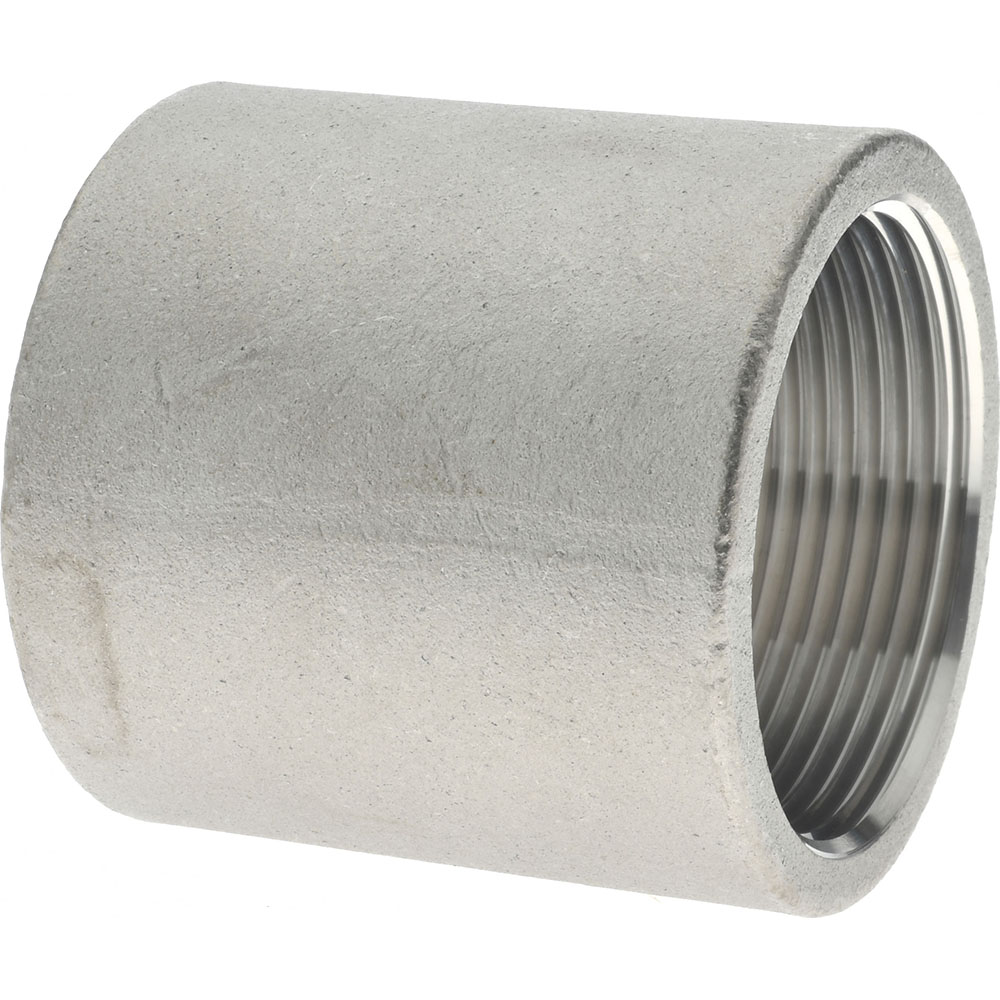 Merit Brass Pipe Coupling: 1-1/2", 316 Stainless Steel - K611-24