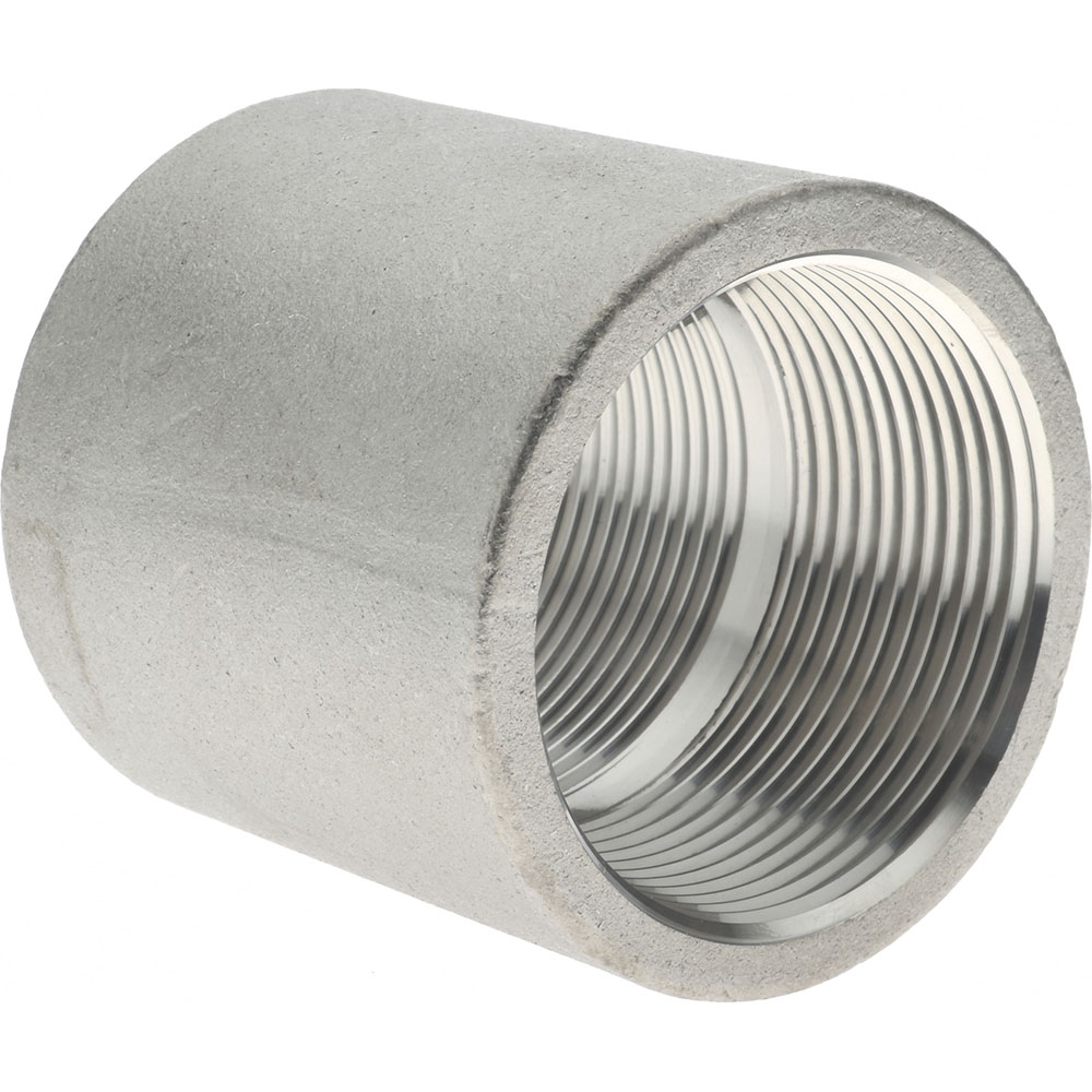Merit Brass Pipe Coupling: 1-1/2", 316 Stainless Steel - K611-24