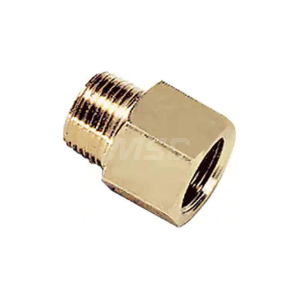 Parker 1/8 x M10 Pipe, 1,000 psi, Brass ISO Port Adapter - 222P-2-MI10